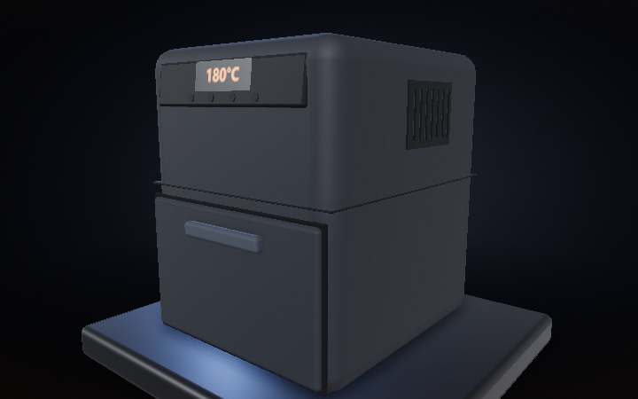 How an Air Fryer Works — interactive 3D animation