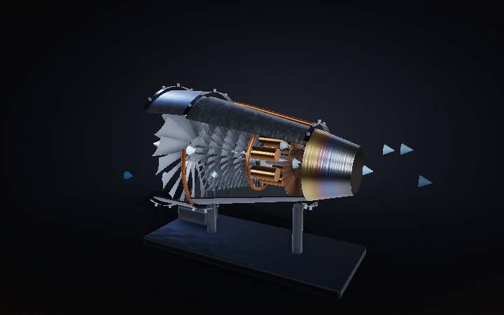 How a Jet Engine Works — interactive 3D animation