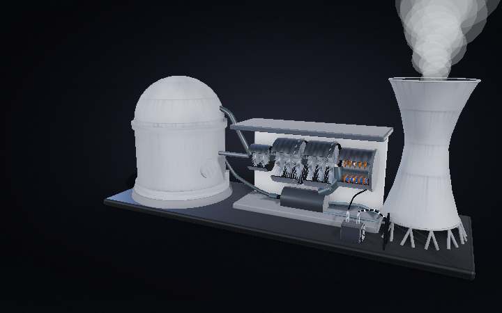How a Nuclear Power Plant Works — interactive 3D animation
